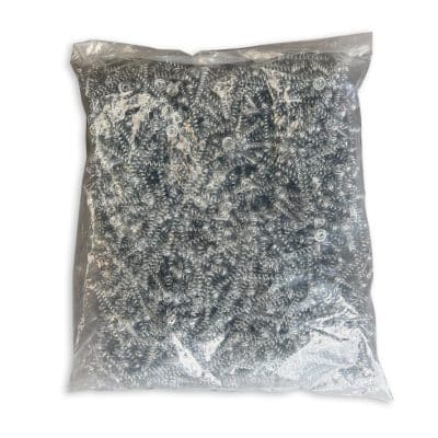 plasticzak met 1000 bevestigings wokkels 50 of 65 mm